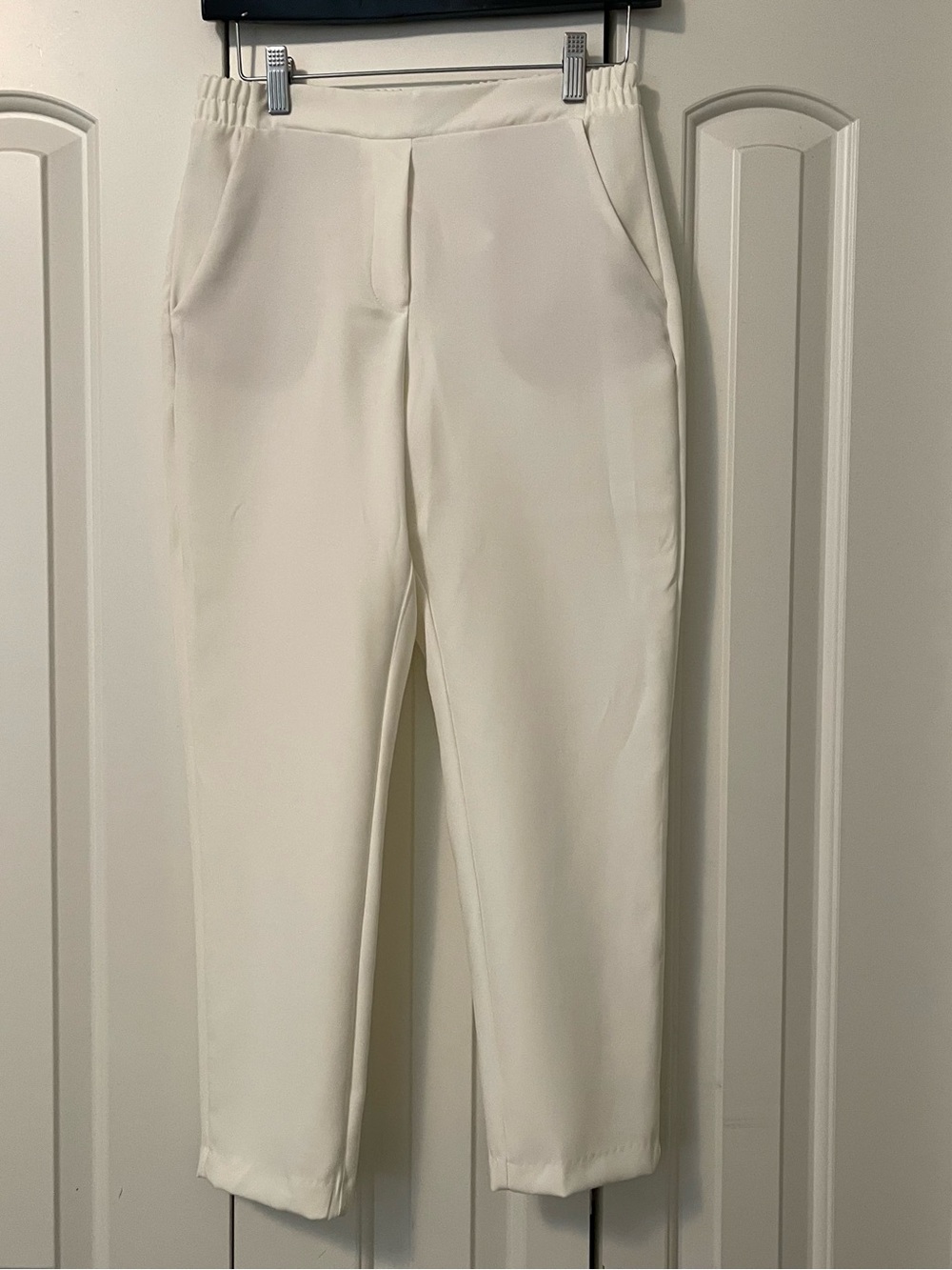 intimissimi Ivory Straight-Leg Tailored Trousers